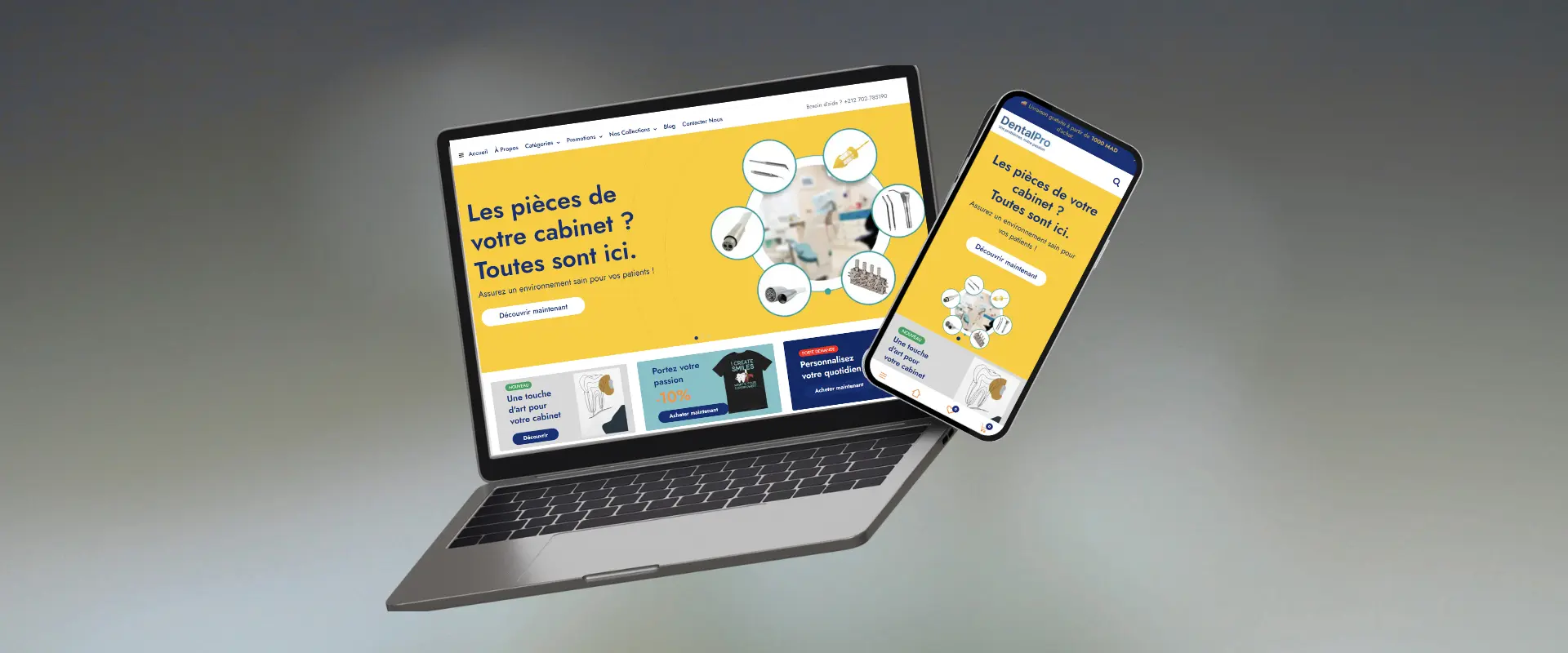 E-shop Dental Pro Boutique en ligne matériel médical Dental Pro e-commerce